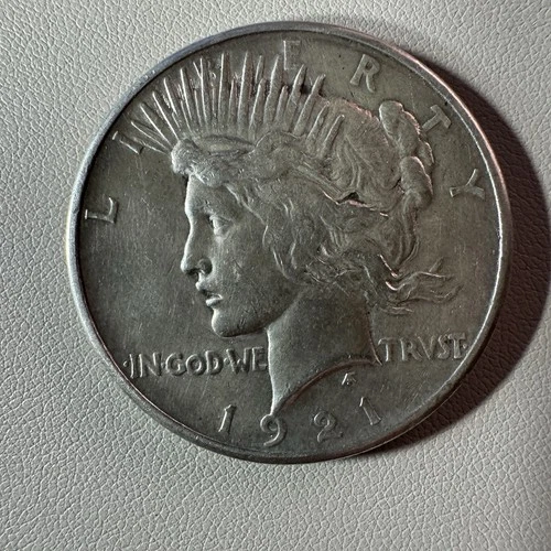 1921 High Relief Peace Silver Dollar $1 AU+ Details Key Date