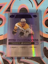 Tanner Jeannot 04/10 Debut Ticket Access 2021-22 Upper Deck Credentials (JD1)