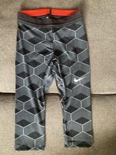 Nike Pro Elite Track & Field 3/4 Tights Black Women's S Made In USA CT3901-000