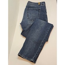LC Lauren Conrad Women's Classic Blue Denim Straight Leg Slim Fit Jeans