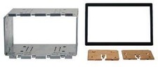 PLANCIA GABBIA KIT DOPPIO 2 DIN UNIVERSALE SUPPORTO STEREO MONITOR 178x113 mm