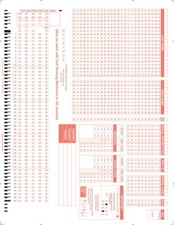 Scantron Testing Forms - Form No. X-101889 - New - 500 Sheets