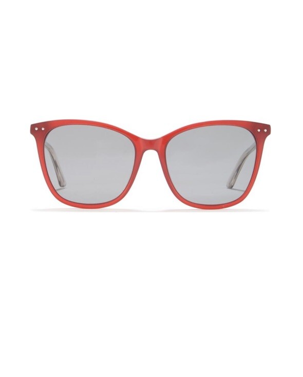 Bottega Veneta Sunglasses BV0079SA 003 Clear Red Square Frames with Gray Lenses Bottega Veneta Sunglasses BV0079SA 003 Clear Red Square  main image 3
