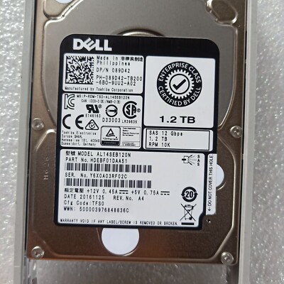 Dell 89D42 1200GB, Internal, 10000 RPM, 2.5 in HDD Hard Disk Drive