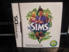 The SIMS 3 Nintendo DS Game Original 2010 Instruction Manual Booklet **ONLY**