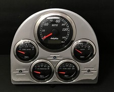 1952 1953 Ford Car Gps 5 Gauge Dash Panel Billet Aluminum Insert Set Black