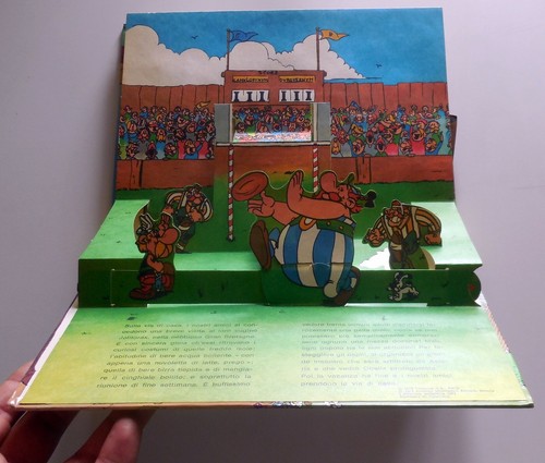 VINTAGE POP UP LE VACANZE DI ASTERIX AUGURI MONDADORI 1 EDIZIONE 1974 UDENZO - Picture 8 of 8