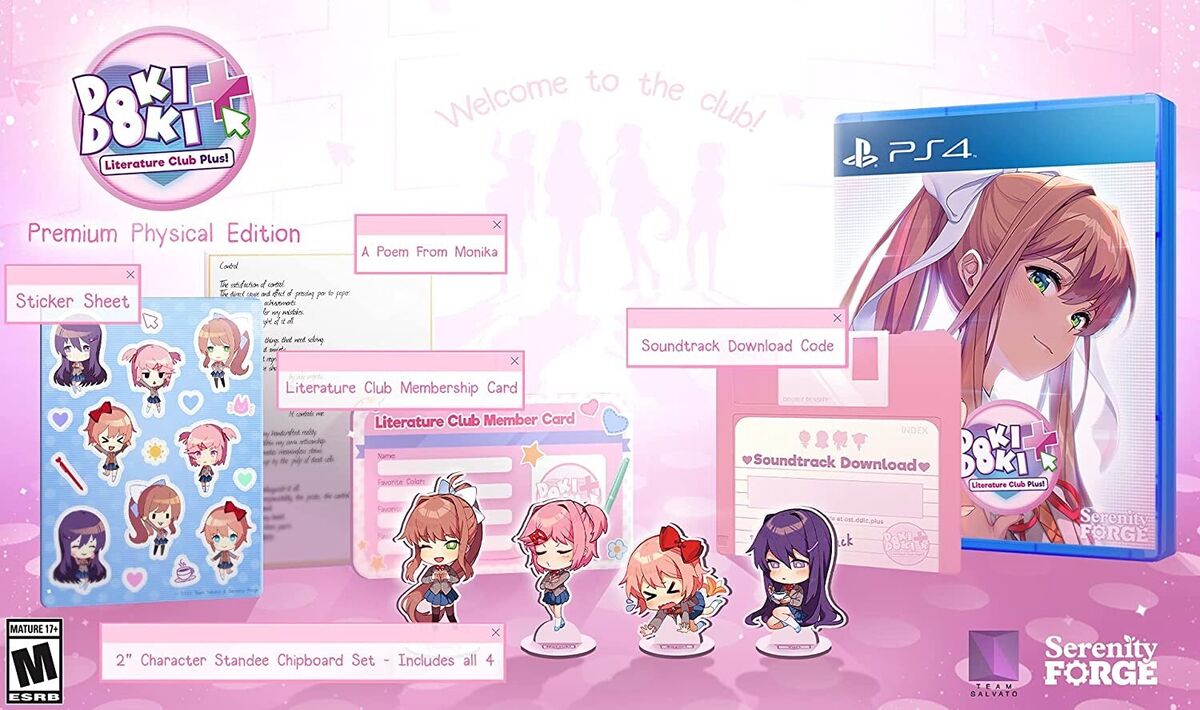 Doki Doki Literature Club Plus! Premium Edition - PS4, PlayStation 4