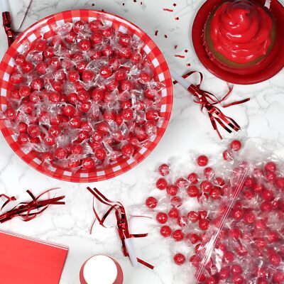 Red Hot Cinnamon Candy Balls - 5 Pounds - Individually Wrapped