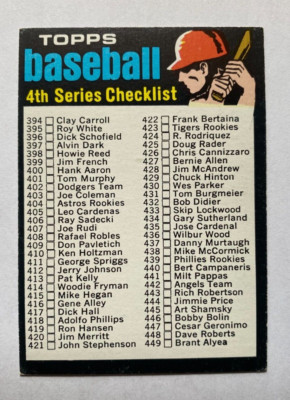 1971 TOPPS BASEBALL Cards Singles U-PICK #251-500 Range from VG-NM