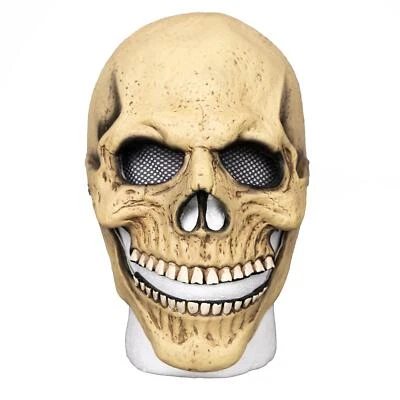 SHATCHI Scary Halloween Full Head Latex Skull Mask Skeleton Realistic Costume Party Prop