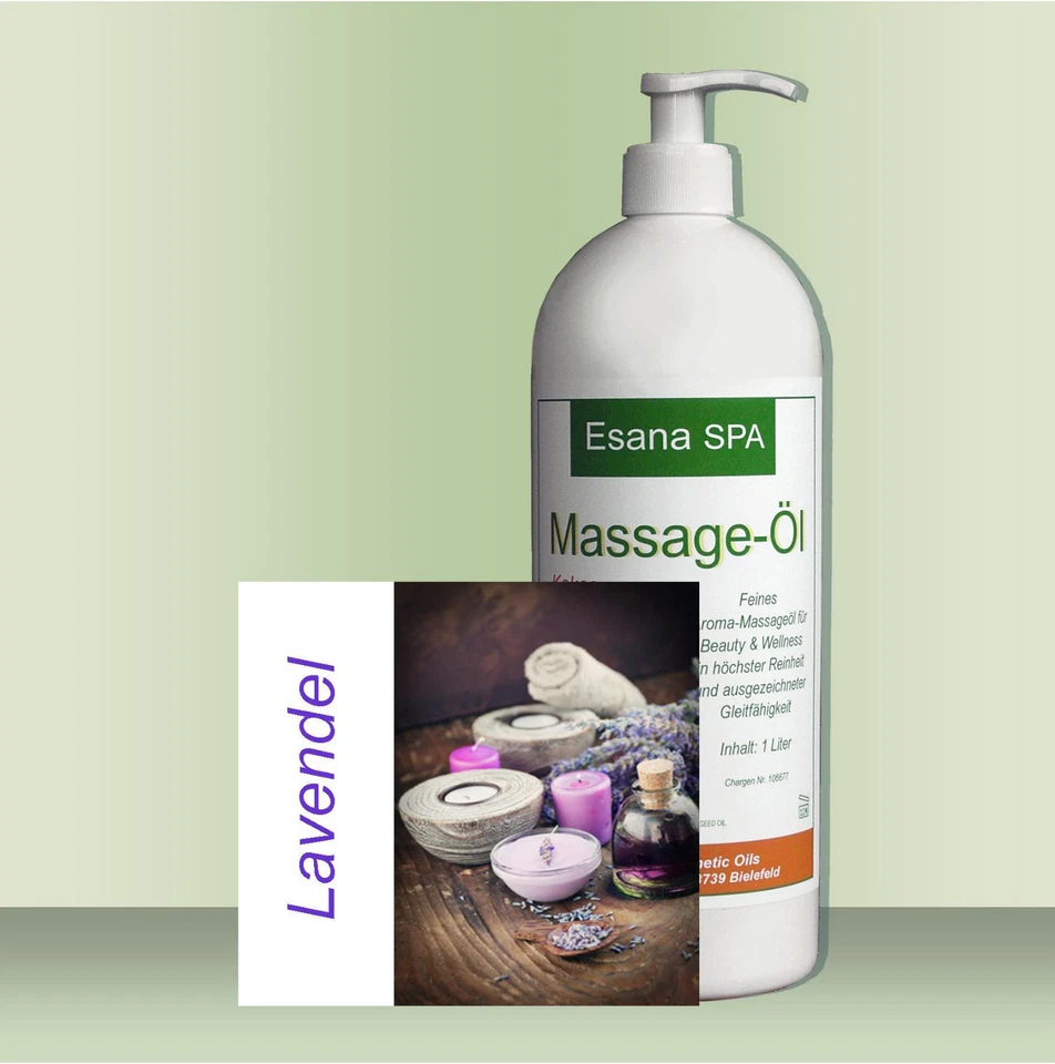 Esana SPA Aroma-Massageöl "Lavendel" für Beauty & Wellness 1 Liter