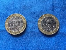 REDUCED PRICE 2007 2x £2 COIN Tercentenary Marking Act of Union -RARE TWO POUNDS