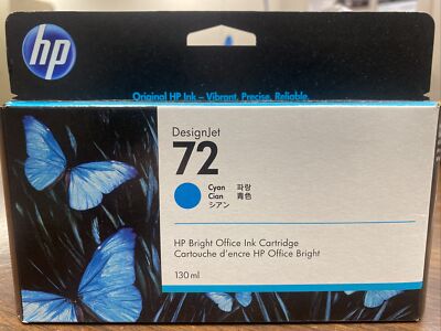 Cartouche Encre HP 72 C9371A Originale Cyan - Neuve Sous Blister