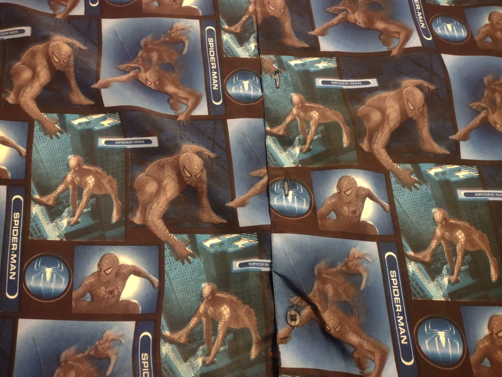 Spiderman Comic Con Marvel Button Down Camp Shirt… - image 4