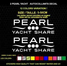 2 PEARL sticker Genuine decal sticker WATERPROOF STICKERS