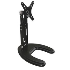 TV Monitor Stand for 10-27 Inch Screens Free Standing Desk Mount with Tilt Ad...