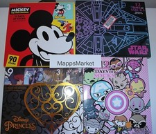 Lot of 4 NIB Disney Princess, Mickey, Marvel, Star Wars 12 Days of Socks 48 Pair