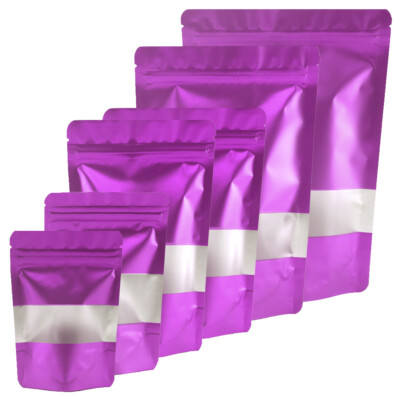 Best Matte Ocean White Blue Waves Mylar Foil Open Top Packaging Bags