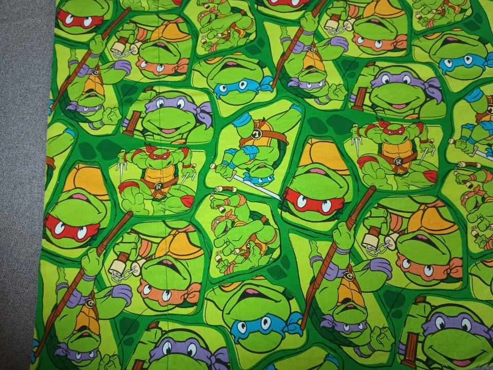 Teenage Mutant Ninja Turtle Vintage Print Pillowcase 32x20 in. Handmade Cotton - Image 3 of 4