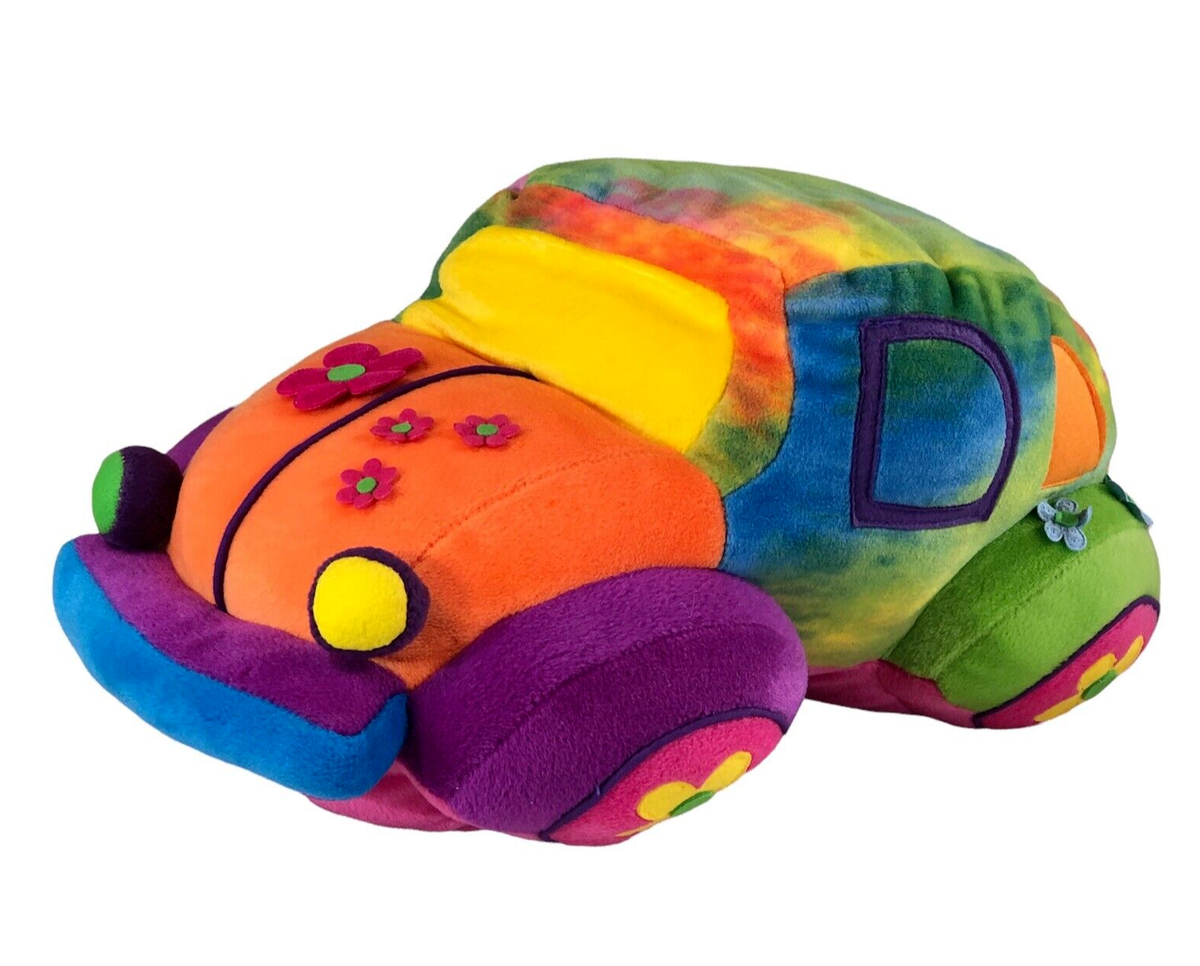 Vintage 2000 stuffins Bug Car plush Tie Dye Hippie Peace 16