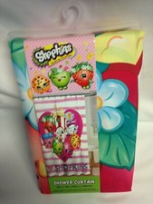 Shopkins Cloth Shower Curtain 72 Inch X 72 Inch Pink