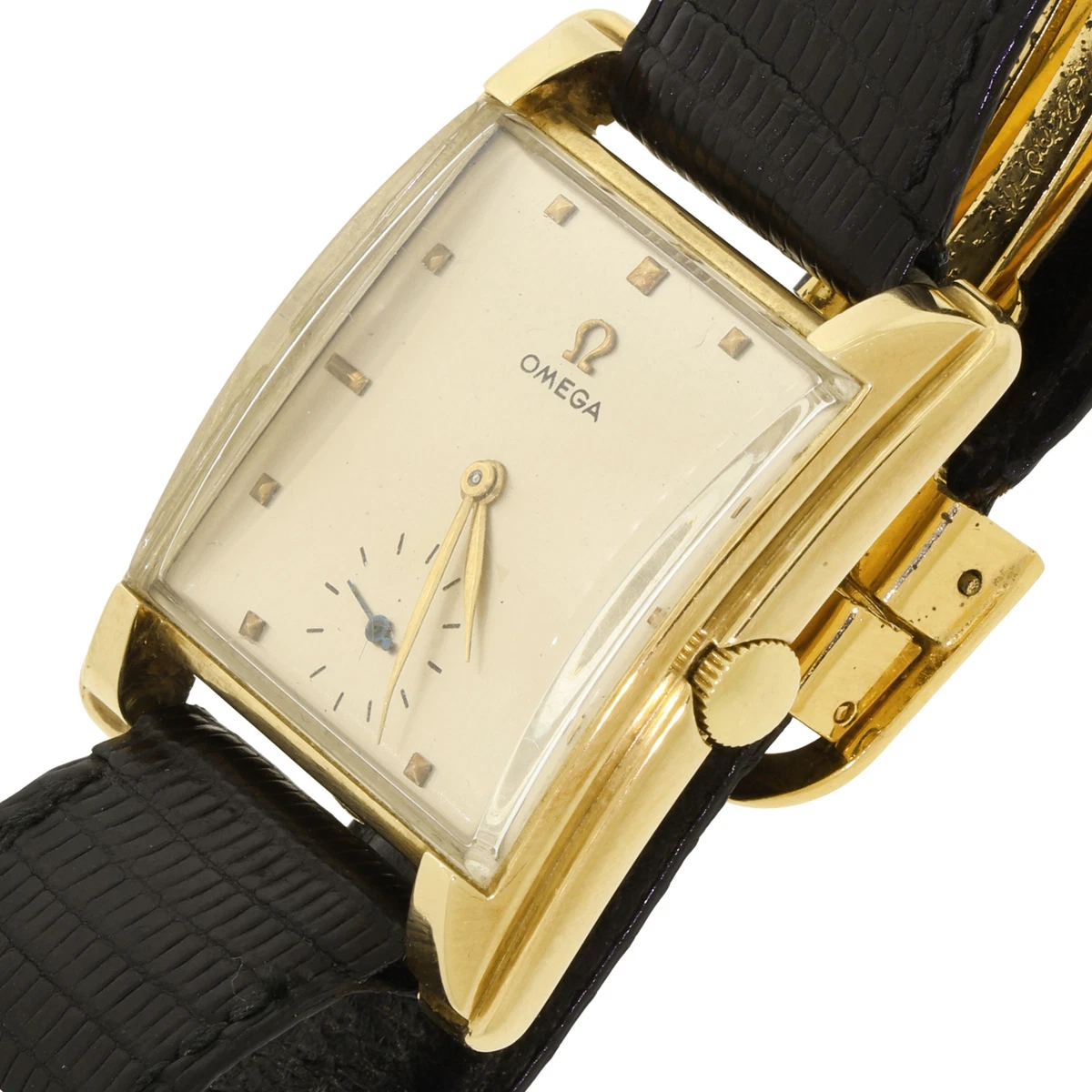 Omega gold cheap square watch