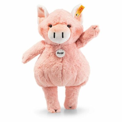 Steiff Baby Geschenk Kuh Schwein Schaf HAPPY FARM Stofftier Plüsch + GRATIS TRINKFLASCHE NEU