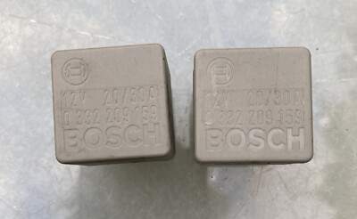 #ad #ad 2pcs TOYOTA BOSCH 5 PIN RELAY 0 332 209 159 20 30A Tested With Warranty OEM $11.99