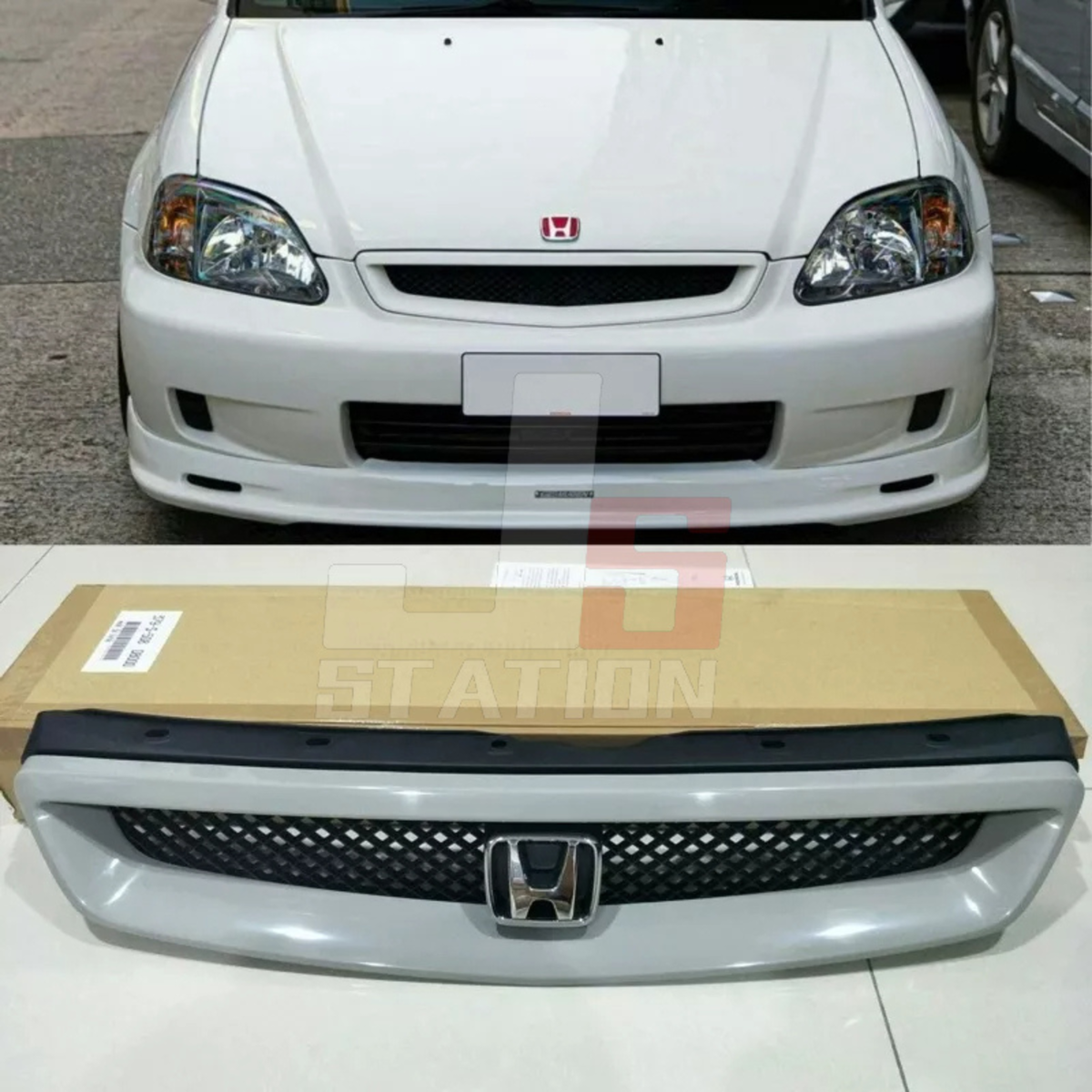 NEW JDM Honda Civic Ek9 ek99 Kouki 99 00 bumper grille grill NEW JDM Honda Civic Ek9 ek99 Kouki 99 00 bumper grille grill
