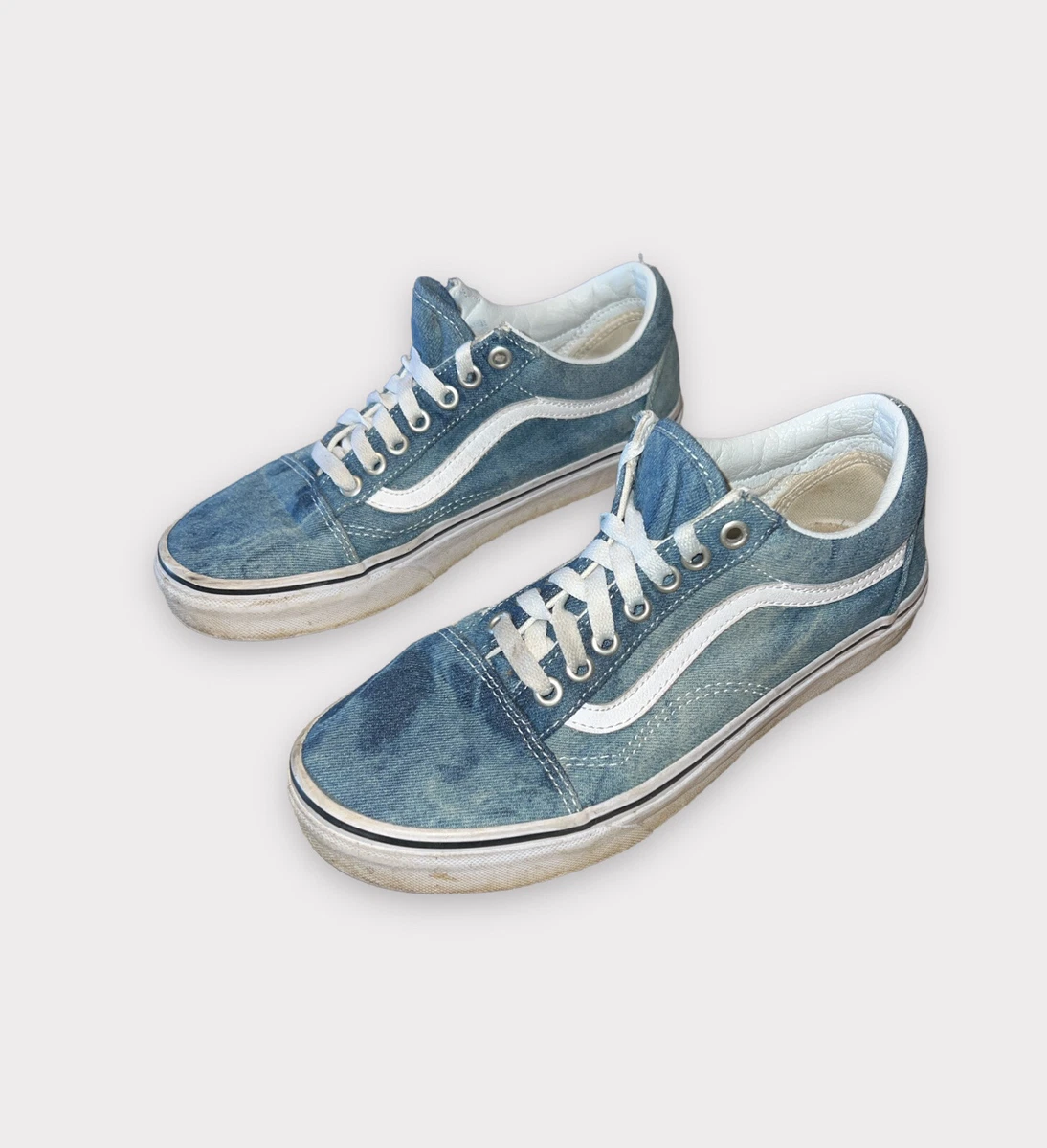 Vans old skool acid wash best sale denim