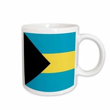 3dRose Flag of the Bahamas islands. Bahamian blue yellow gold stripes black tria