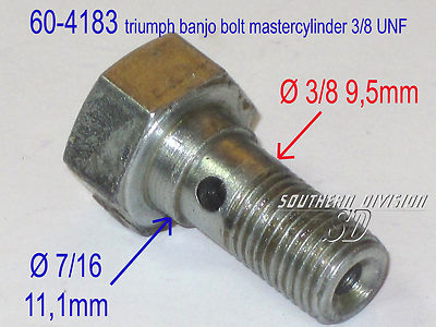 60-4183 Hohlschraube bremszylinder master cylinder banjo bolt Triumph AP30420