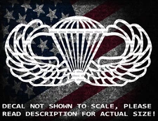 Army Airborne Jump Wings Decal  Vinyl Car Window Decal Sticker US Seller