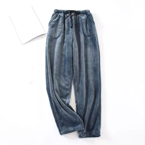 Damen Fleece Pyjamahose Fuzzy Lounge Hose Warm Flauschig Nachtwäsche Hose - Bild 17 von 22