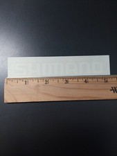 4.75" Shimano Decal/Sticker - White on Clear