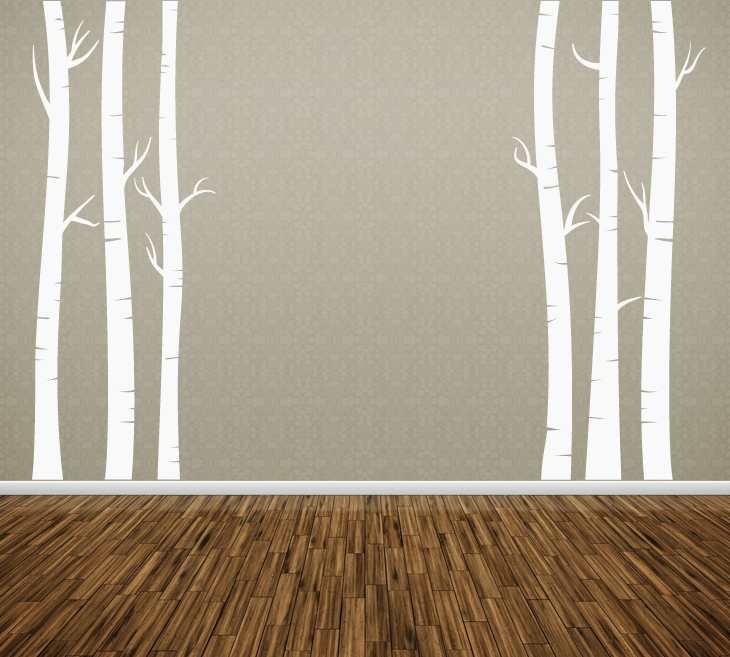 Birch Tree Wall Art Vinyl Decal Sticker Mural Decor T5B