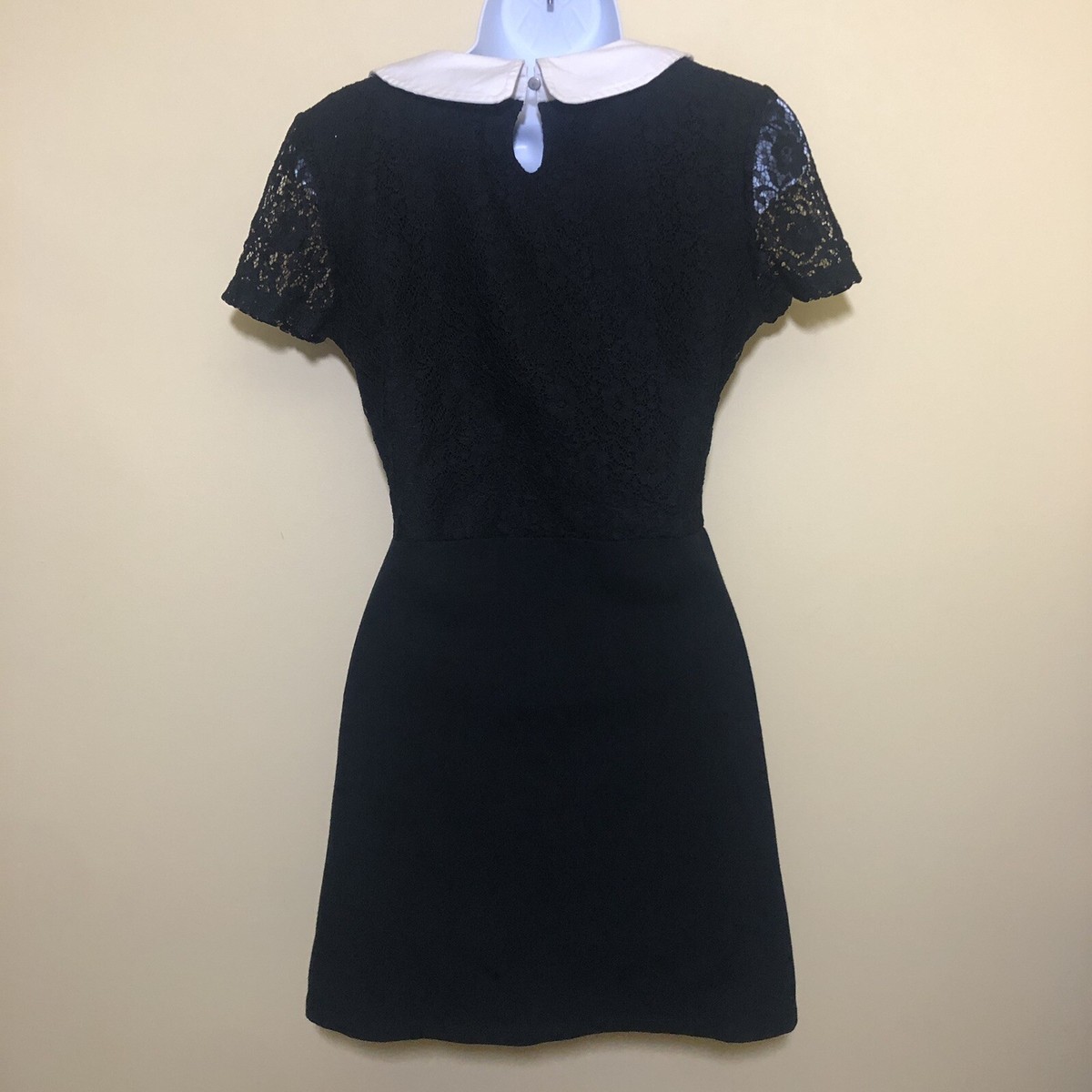 Riverdale Veronica Lodge Costume Dress S/M Embroidered Collar Lace Top Stretch Riverdale Veronica Lodge Costume Dress S/M Embroidered Collar Lace Top Stretch