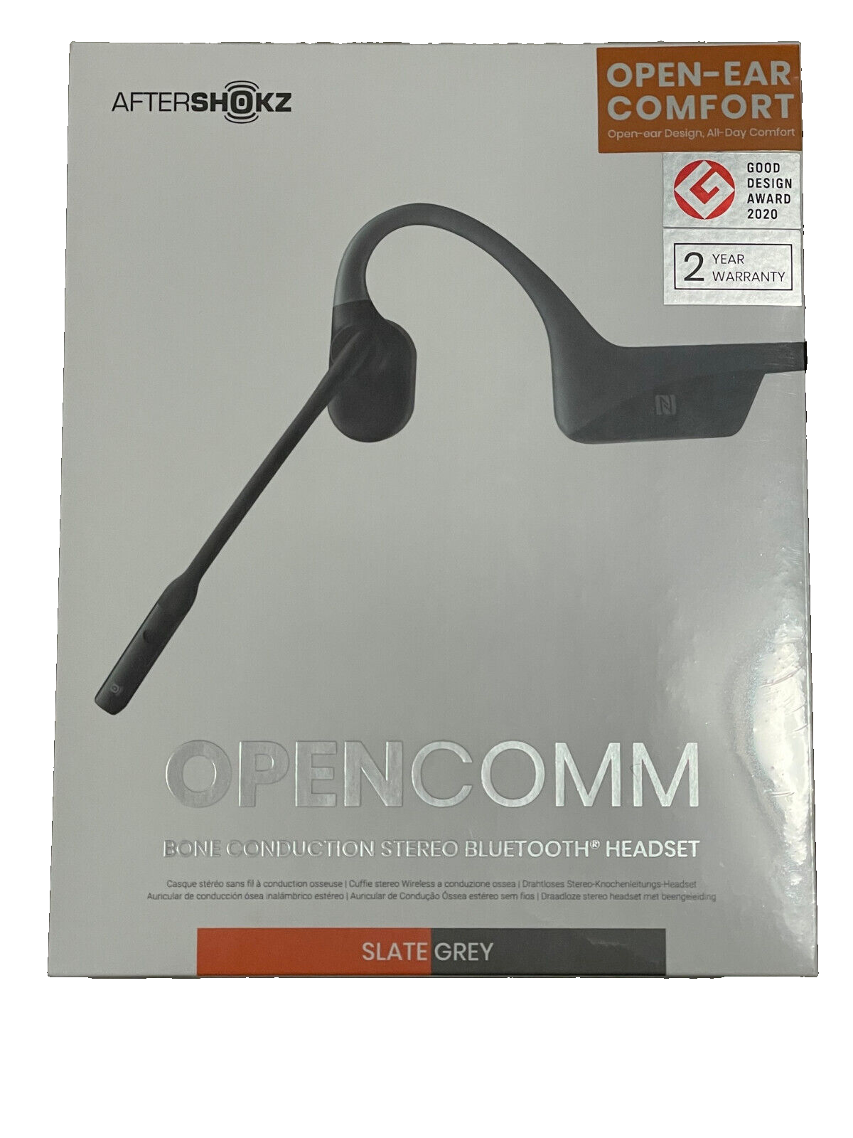 AfterShokz+OpenComm+Open-Ear+Bone+Conduction+Stereo+Bluetooth+