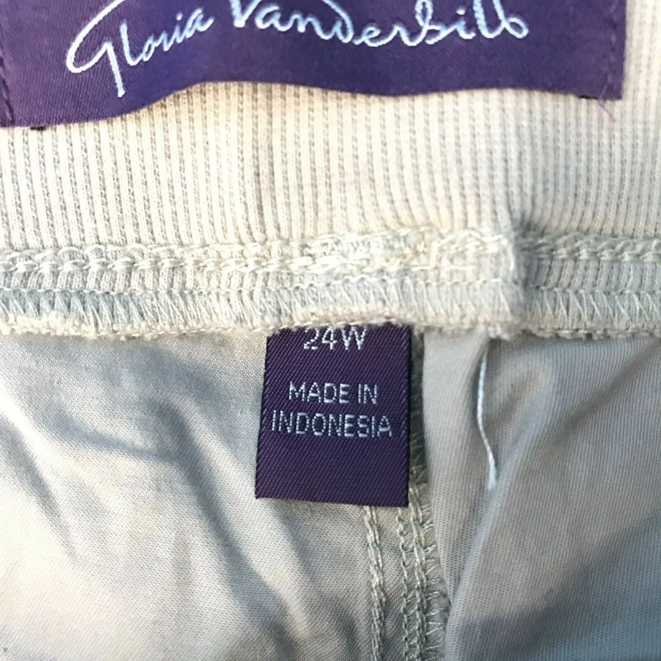 Novo Gloria Vanderbilt Utility Skimmer Plus Sz Capris na Cor Wheatfield -Tamanho 24W - Imagem 4 de 4