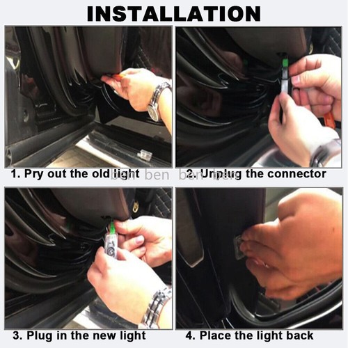 2Pc LED Door Light Projector Ghost Shadow Laser Lamp For Mercedes Benz C CLK SLK - Picture 5 of 10