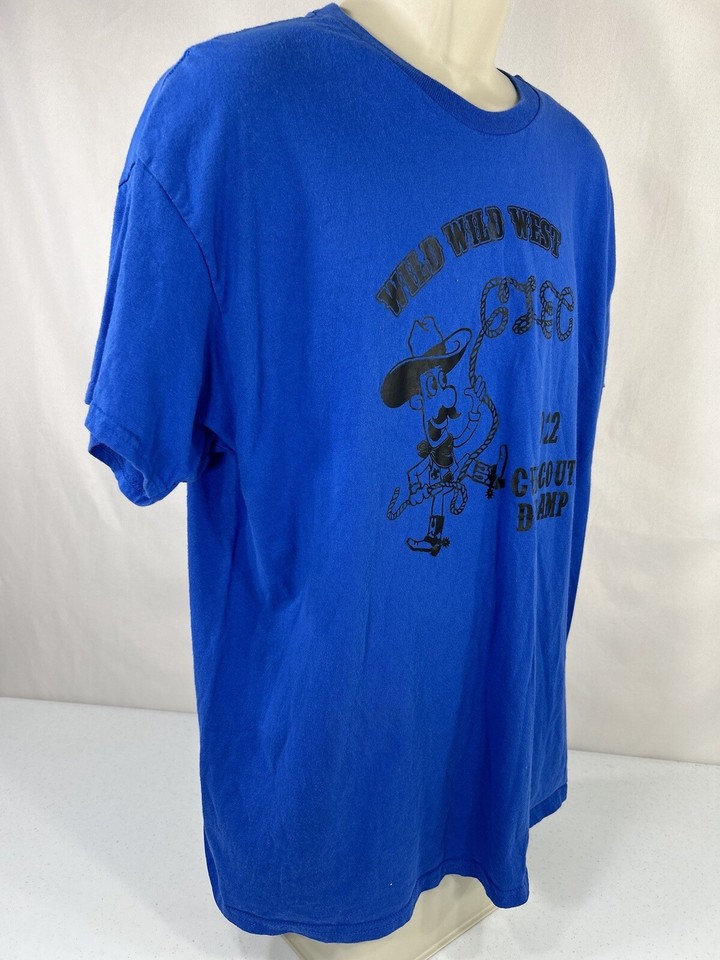Gildan Men T Shirt Short Sleeve Size XL Blue Wild Wild West 2022 Cub