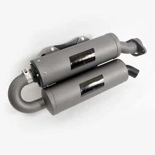 HMF Twin Loop Titan-QS Exhaust for Polaris XPedition (24) Gun Metal w/Blackout