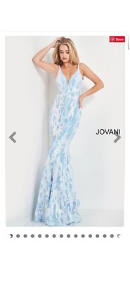 Jovani 3263 light blue embellished prom dress | eBay