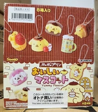 Re-Ment Miniatures Sanrio Pompompurin Yummy Mascot Box Set RARE