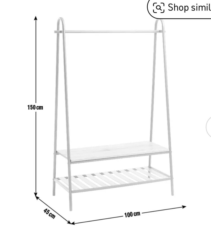 clothes rail with shoe rack eBay