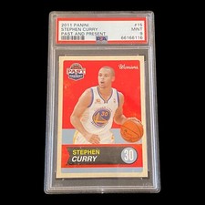 2011-12 Panini Past and Present #15 Stephen Curry Golden State Warriors PSA 9