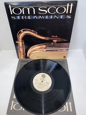 TOM SCOTT STREAMLINES 12'' Vinyl LP GRP GR-1044 PROMO 1987 Jazz Fusion Jazz Funk