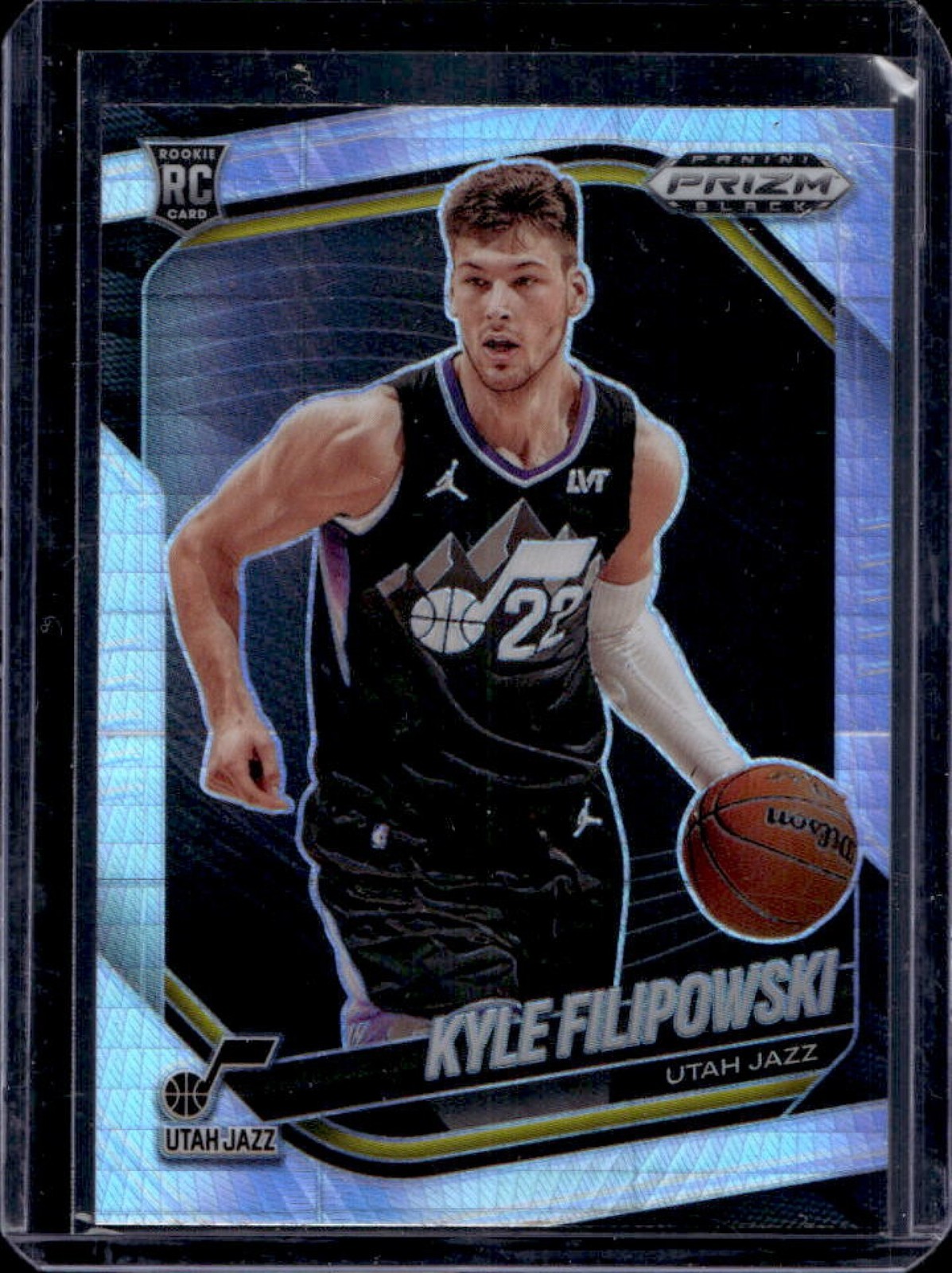 2024-25 Prizm Black Kyle Filipowski RC Hyper Prizm Rookie #125 Jazz