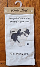 Dog Kitchen Towel - Soft Highly Absorbent - Dog Gifts - Dish Towels - Shih Tzu